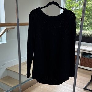 Ann Taylor Classic Black Crew Neck Sweater